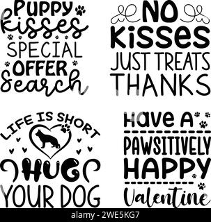 Celebrity Dog Day Lovers Designs Illustrazione Vettoriale