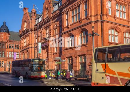 17.01.2024 Wigan, Greater Manchester, Regno Unito. ed Brick Wigan Town Hall Foto Stock