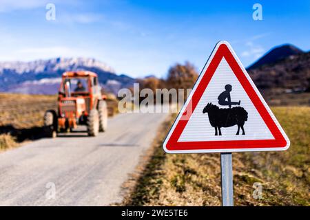 Gap, Francia. 22 gennaio 2024. Recce, durante il Rallye Automobile Monte Carlo 2024, 1° round del WRC World Rally Car Championship 2024, dal 25 al 28 gennaio 2024 a Monte Carlo, Monaco - foto Damien Saulnier/DPPI Credit: DPPI Media/Alamy Live News Foto Stock