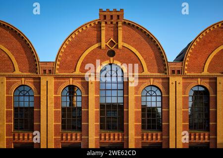 Museo industriale sassone nell'ex sala delle fonderie, Chemnitz, Sassonia, Germania, Europa Foto Stock