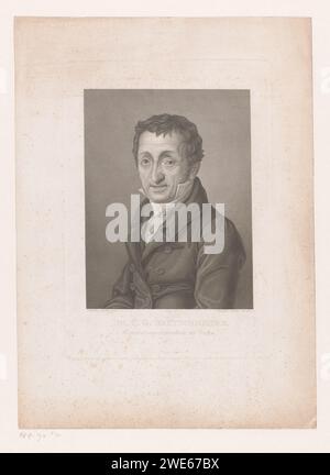 Ritratto van Karl Gottlieb Bretschneider, Johann Friedrich Wilhelm Müller, dopo Johann Christoph Philipp Gutbier, 1792 - 1816 carta stampata incisione persone storiche Foto Stock