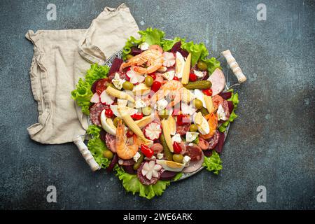 Fiambre (insalata da Guatemala, Messico e America Latina per il giorno di tutti i Santi) Foto Stock