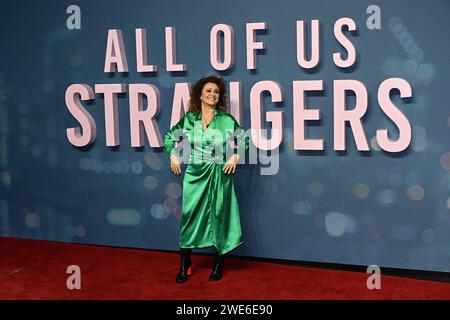 Londra, Regno Unito. 23 gennaio 2024. Nadia Sawalha partecipa allo Screening di gala del Regno Unito per tutti noi sconosciuti, BFI Southbank, Londra, Regno Unito. Credito: Vedere li/Picture Capital/Alamy Live News Foto Stock