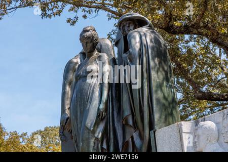 Confederate Memorial eretto dalle Figlie della Confederazione al Shiloh Military Park nel Tennessee Foto Stock