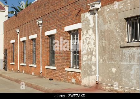 La Collina costituzionale nel centro di Johannesburg era una prigione che un tempo deteneva il Mahatma Gandhi e Nelson Mandela ed è ora un museo per l'apartheid Foto Stock