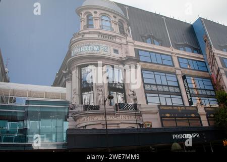Facciata del cantiere come grande immagine Parigi Francia Foto Stock