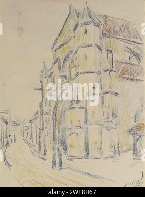 Alfred Sisley (1839-1899) - Eglise de Moret-sur-Loing Foto Stock