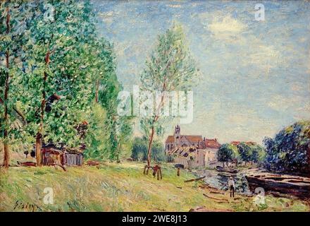 Alfred Sisley (1839-1899) - le Chantier Naval à Matrat Foto Stock