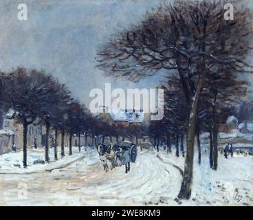 Alfred Sisley (1839-1899) - Route de Saint-Germain à Marly-le-ROI Foto Stock