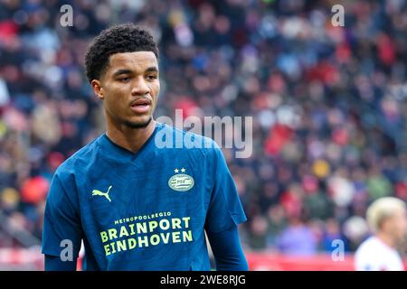 UTRECHT, PAESI BASSI - 21 GENNAIO: Malik Tillman (PSV Eindhoven) durante l'Eredivisie match tra FC Utrecht e PSV Eindhoven a Galgenwaard su Janu Foto Stock