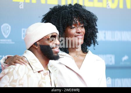 23 gennaio 2024, Berlino, Charlottenburg Distretto del C, Germania: Berlino: Prima mondiale di ''Eine Million Minuten'' allo Zoopalast. (Immagine di credito: © Simone Kuhlmey/Pacific Press via ZUMA Press Wire) SOLO USO EDITORIALE! Non per USO commerciale! Foto Stock