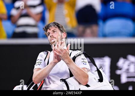 Parigi, Francia. 22 gennaio 2024. Cameron Norrie di GBR durante l'Australian Open 2024, torneo di tennis del grande Slam il 22 gennaio 2024 al Melbourne Park di Melbourne, Australia. Crediti: Victor Joly/Alamy Live News Foto Stock