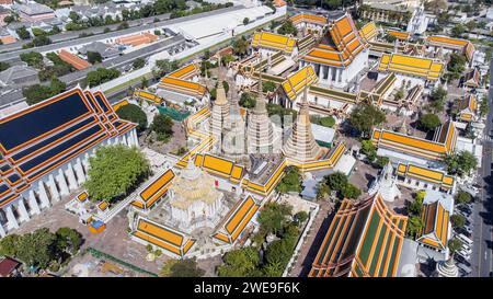 Wat Pho, tempio buddista, Bangkok, Thailandia Foto Stock