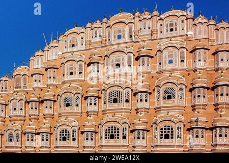 Palast der Winde a Jaipur, Indien Foto Stock