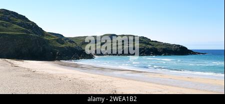 Dalmore Beach, sulla costa occidentale dell'isola di Lewis, in Scozia Foto Stock