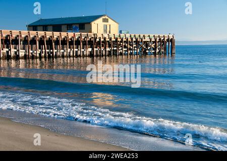 Marine Science Center pier, Fort Worden parco dello stato di Washington Foto Stock