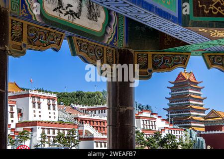 Jinzhou, Jiuhua Mountain, Liaoning, Linghai, Palazzo del piccolo Potala, Repubblica Popolare Cinese Foto Stock