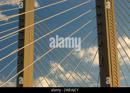 Ponte sospeso della 21st Street, Tacoma, Washington Foto Stock