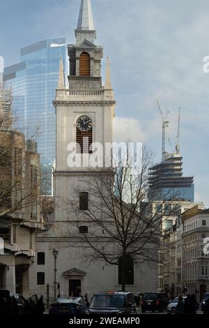 St Lawrence Jewry Next Guildhall è una chiesa della gilda della Chiesa d'Inghilterra nella città di Londra in Gresham Street Foto Stock