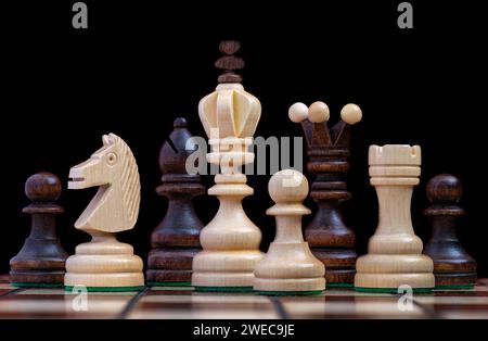Pezzi degli scacchi Foto Stock