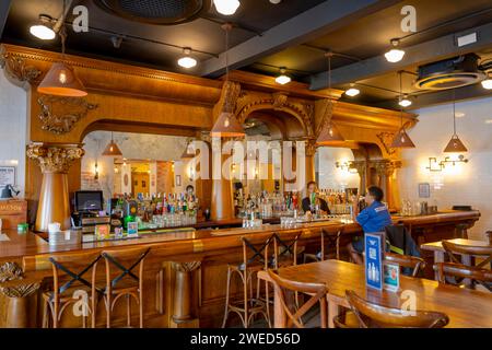 Pub all'interno di Hamilton Bermuda Foto Stock