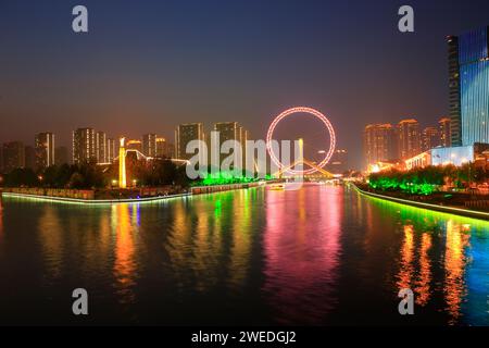 La ruota del mare a tianjin Foto Stock