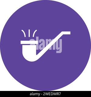 Immagine vettoriale dell'icona Smoking Pipe. Illustrazione Vettoriale