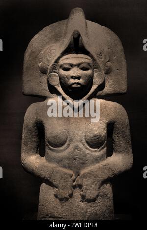Statua simbolo di fertilità da Tepetzintla. Civiltà mesoamericana Museo Nazionale Antropologico di città del Messico Foto Stock
