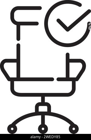 Assunzione di un ufficio vacante. Risorse umane. Icona Pixel Perfect Illustrazione Vettoriale