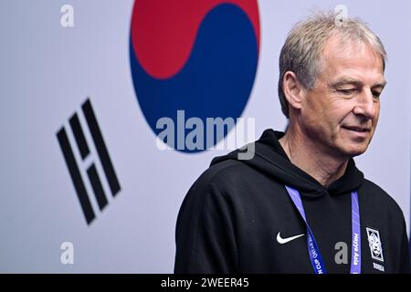 Doha, Qatar. 25 gennaio 2024. COREA VS MALESIA：gruppo e - Coppa d'Asia AFC Qatar allo stadio al Janoub. Crediti: Meng Gao/Alamy Live News Foto Stock