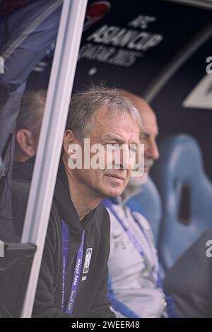 Doha, Qatar. 25 gennaio 2024. COREA VS MALESIA：gruppo e - Coppa d'Asia AFC Qatar allo stadio al Janoub. Crediti: Meng Gao/Alamy Live News Foto Stock