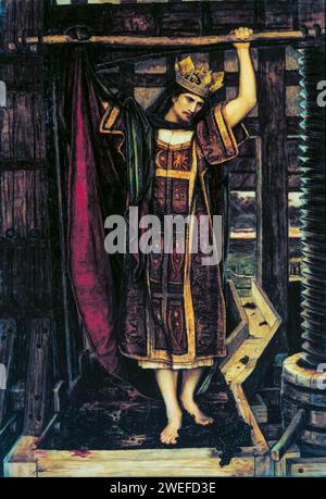 John Roddam Spencer Stanhope, The Wine Press, pittura ad olio su tela, 1864 Foto Stock