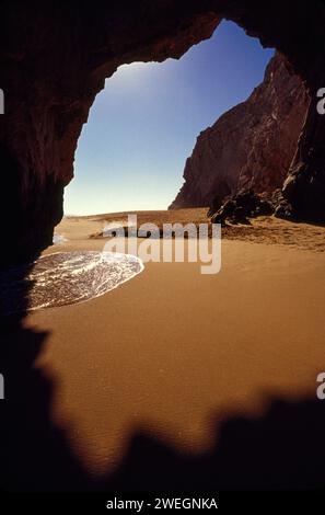 El Arco con bassa marea, Cabo San Lucas, Baja California Sur, Messico Foto Stock