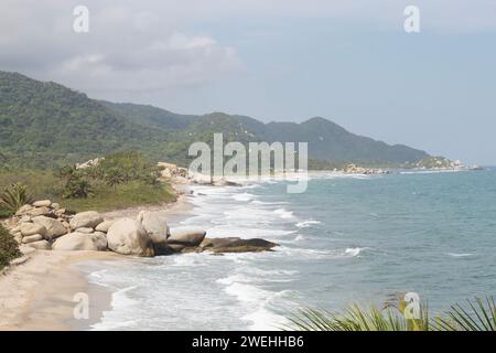 Parco nazionale Tayrona situato in colombia Foto Stock