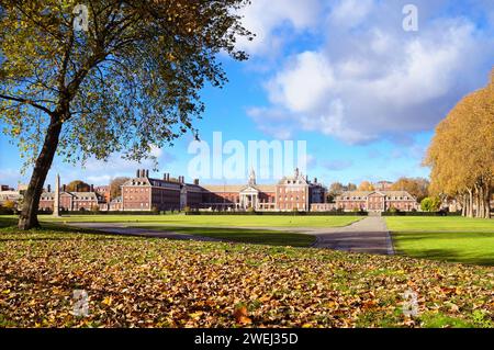 Il famoso Royal Hospital Chelsea, sede dei Chelsea Pensioners, Londra, Inghilterra, Regno Unito Foto Stock