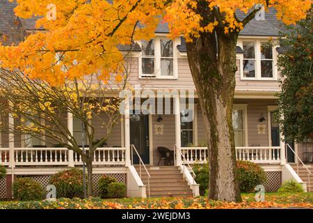 Ufficiali fila, Fort Vancouver National Historic Site, Vancouver National Historic Reserve, Washington Foto Stock