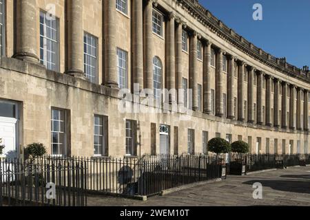 Il Royal Crescent Bath Sumerset UK Foto Stock