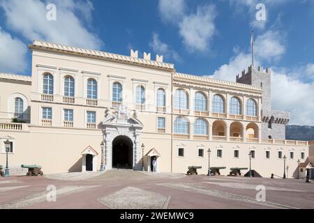 Il Principato di Monaco, il Palazzo del Principe a casa della famiglia Grimaldi fin dal 1297. La residenza ufficiale del Principe di Monaco. Foto Stock