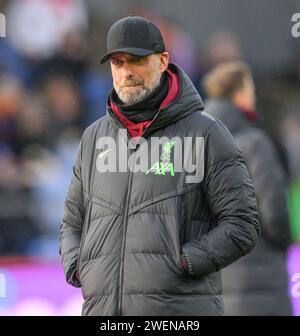 Londra, Regno Unito. 26 gennaio 2024. ** FOTO DEL FILE ** 09 dic 2023 - Crystal Palace V Liverpool - Premier League - Selhurst Park. L'allenatore del Liverpool Jurgen Klopp durante la partita di Premier League contro il Crystal Palace. Credito immagine: Mark Pain / Alamy Live News Foto Stock