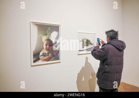 Milano, Italia. 26 gennaio 2024. MILANO - Triennale, conferenza stampa per presentare la mostra "Juergen Teller i need to live" Editorial Usage Only Credit: Independent Photo Agency/Alamy Live News Foto Stock