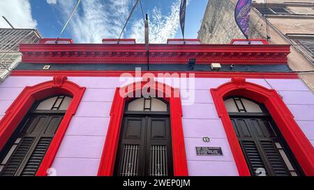 La casa di Alejandro Oms si e' trasformata in un bar privato a Santa Clara, Cuba Foto Stock