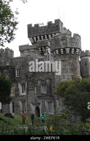 Wray Castle, Lake District, Inghilterra Foto Stock
