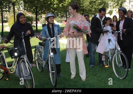 Sua altezza reale la principessa ereditaria Maria visita il rifugiato danese volontariamente lavorare entrare a Copenaghen Danimarca agosto 29,2005 .(foto di Francis Dean/Dean Pictures) Foto Stock