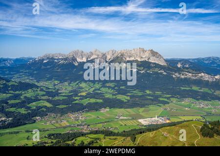 Vista dal monte Kitzbüheler Horn in Austria Foto Stock