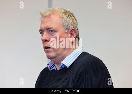 James Sunderland è il deputato conservatore per Bracknell, ed è un deputato continuo dal 12 dicembre 2019 al 26 gennaio 2024 Picture by Antony Thom Foto Stock