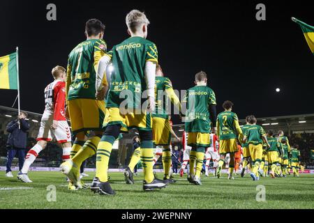 Den Haag, Paesi Bassi. 26 gennaio 2024. DEN HAAG, 26-01-2024, Bingoal Stadion, Dutch Keuken Kampioen Divisie football, stagione 2023/2024, durante la partita ADO Den Haag vs FC Emmen Credit: Pro Shots/Alamy Live News Foto Stock