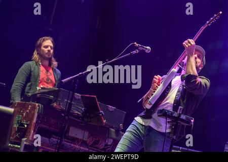 Port Chester, Stati Uniti. 13 gennaio 2024. JRAD si esibisce al Capitol Theatre di Port Chester, NY, dal 12 al 14 gennaio 2024. (Foto di Matthew Carasella/Sipa USA) credito: SIPA USA/Alamy Live News Foto Stock