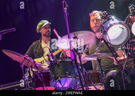 Port Chester, Stati Uniti. 13 gennaio 2024. JRAD si esibisce al Capitol Theatre di Port Chester, NY, dal 12 al 14 gennaio 2024. (Foto di Matthew Carasella/Sipa USA) credito: SIPA USA/Alamy Live News Foto Stock