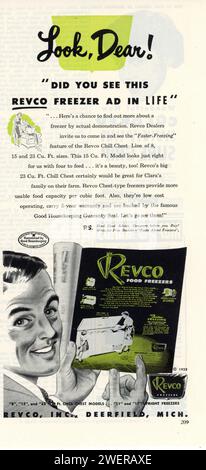 Rivista vintage "Good Housekeeping", numero di maggio 1953 Advert, USA Foto Stock