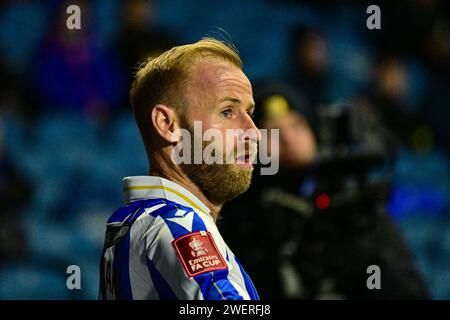 Hillsborough Stadium, Sheffield, Regno Unito. 26 gennaio 2024. Fa Cup Fourth Round Football, Sheffield Wednesday contro Coventry City; Barry Bannan di Sheffield Wednesday Credit: Action Plus Sports/Alamy Live News Foto Stock